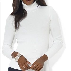 Ralph Lauren white turtle neck sweater